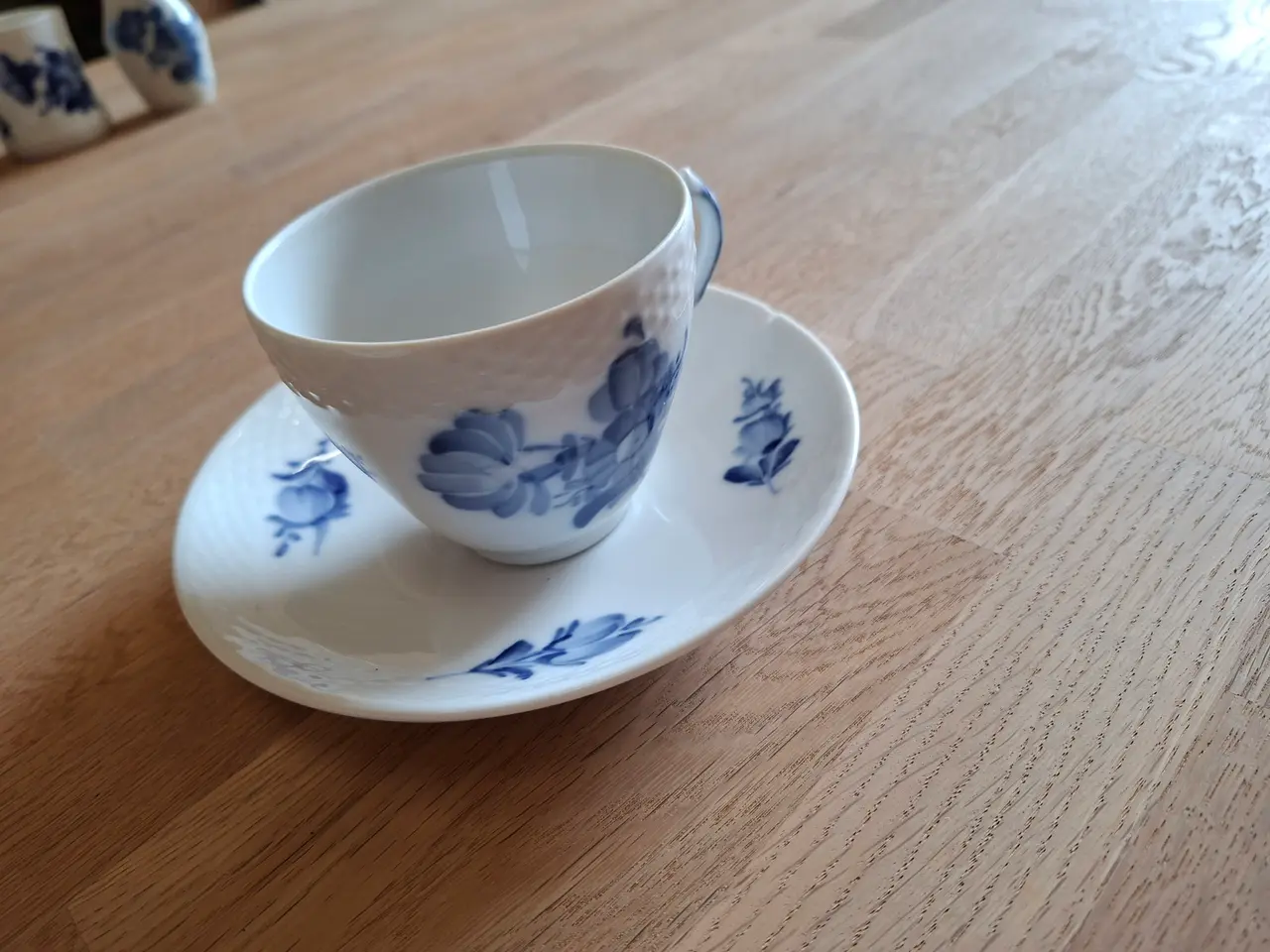 Billede 3 - 22 Royal Copenhagen Blå Blomst Flettet kaffestel