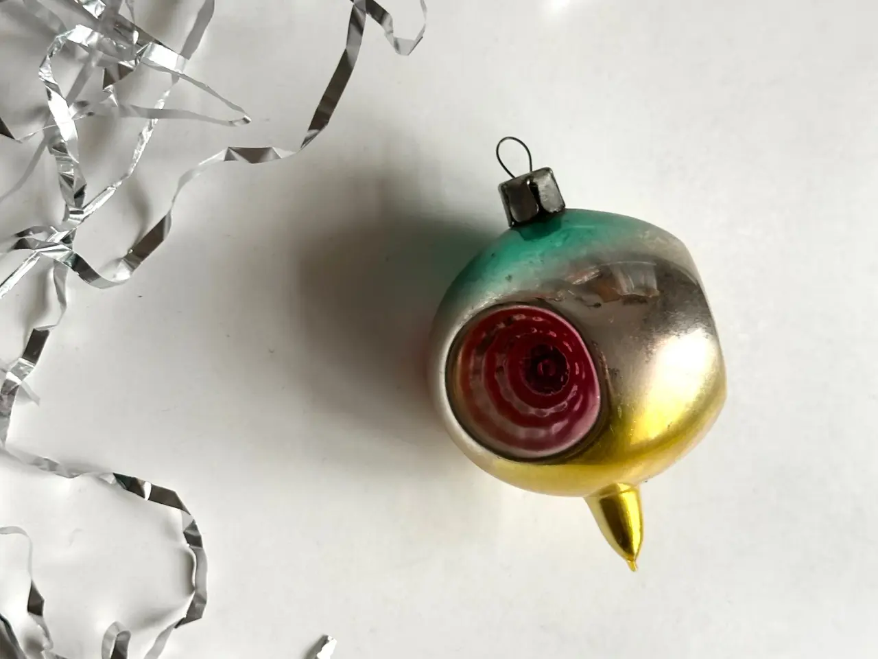 Billede 1 - Vintage julekugle m reflektor