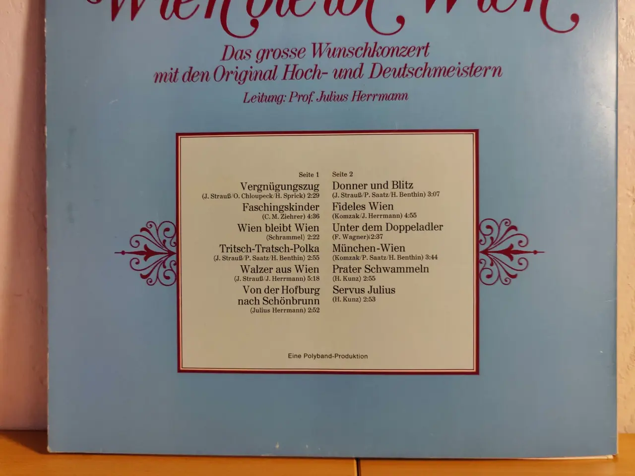 Billede 2 - Wien bleibt Wien LP