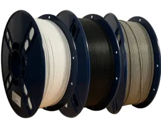 SKILPRO - PLA++ Filament pakke - 1kg Hvid, 1kg sort og 1kg grå