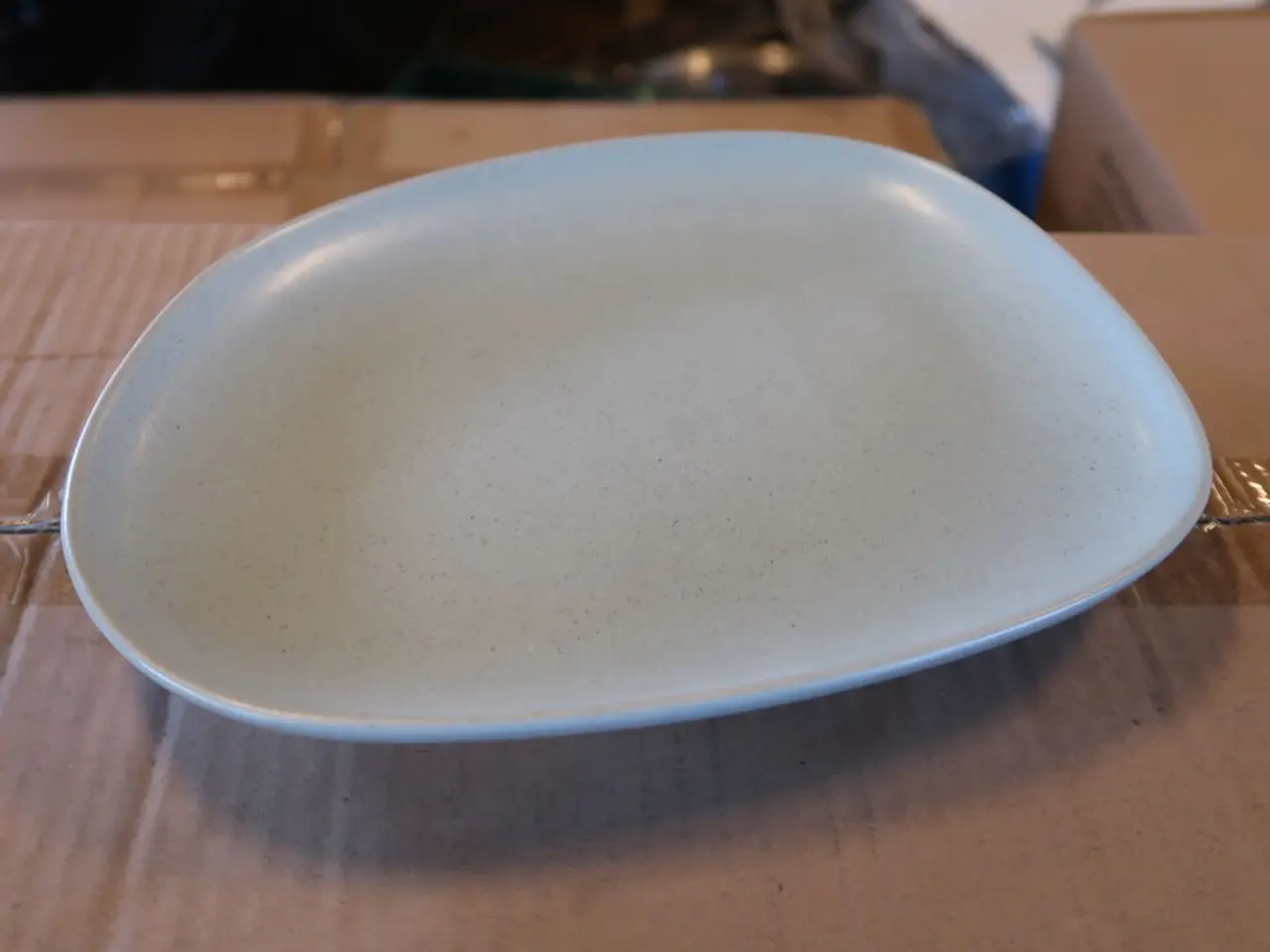 Billede 2 - 144 stk. Edera flad tallerken uden fane, grøn, 22 x 18 cm