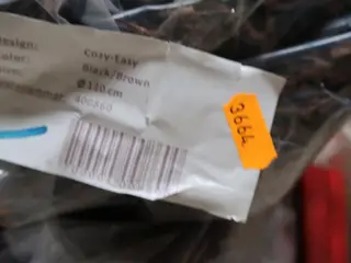 Gulvtæppe COZY-EASY Black/Brown Ø120