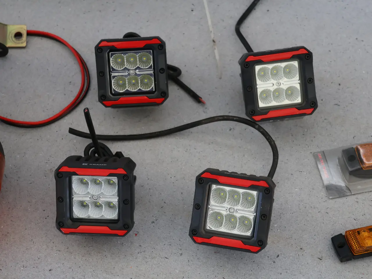 Billede 4 - Rotorblink m/holdere og div Led arbejdslamper