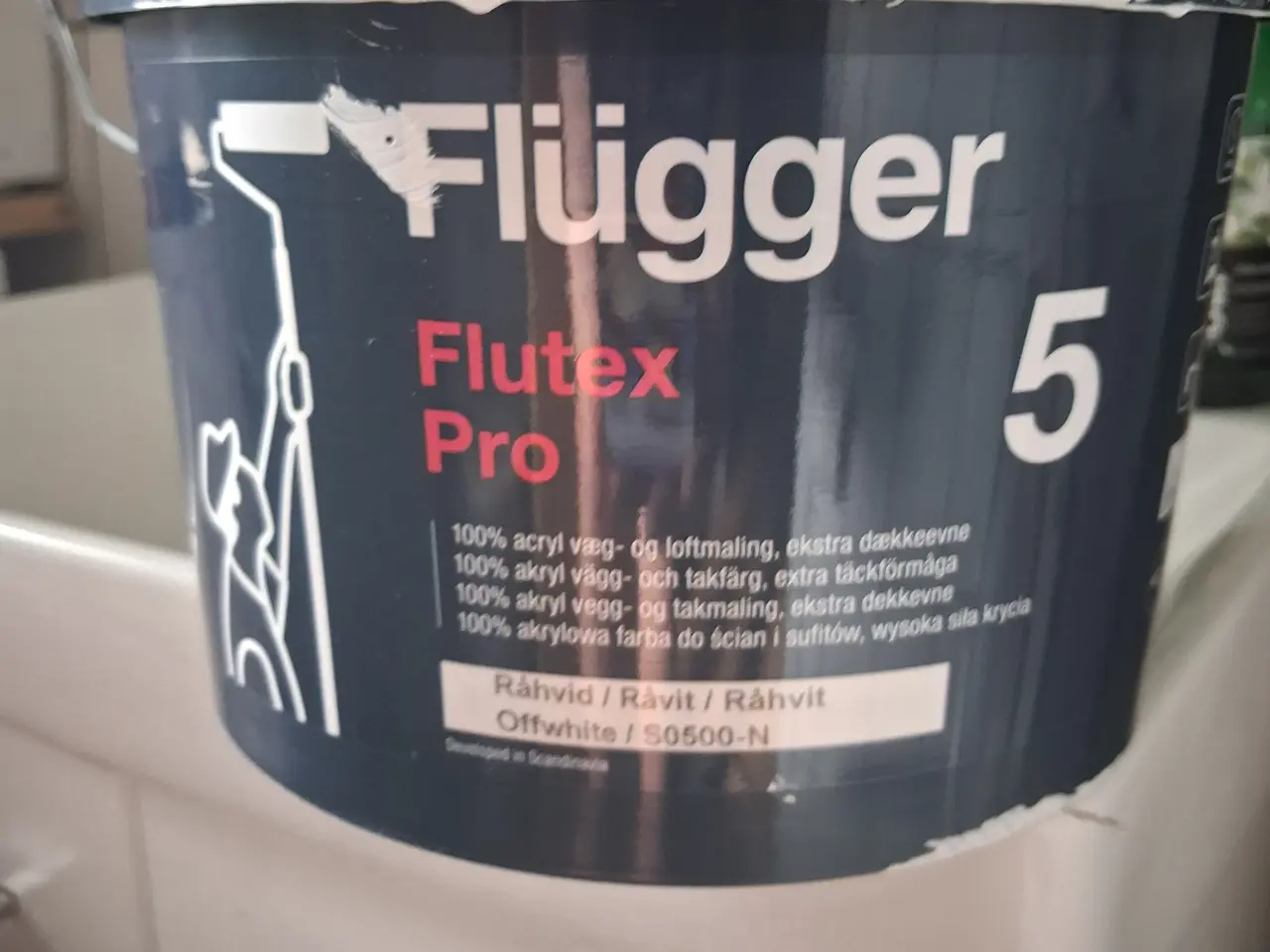 Billede 1 - KØBES: Flügger Flutex PRO 5 i råhvid