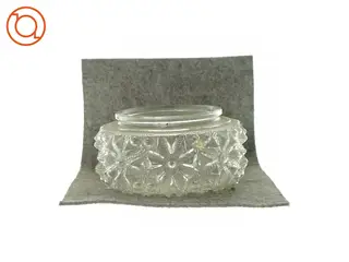 Loftlampe glas med mønster i glasset