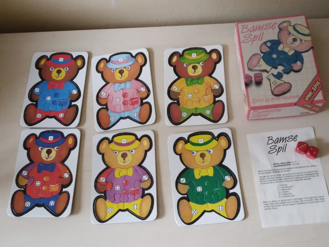 Billede 2 - Bamse Spil med terninger og spilleregler