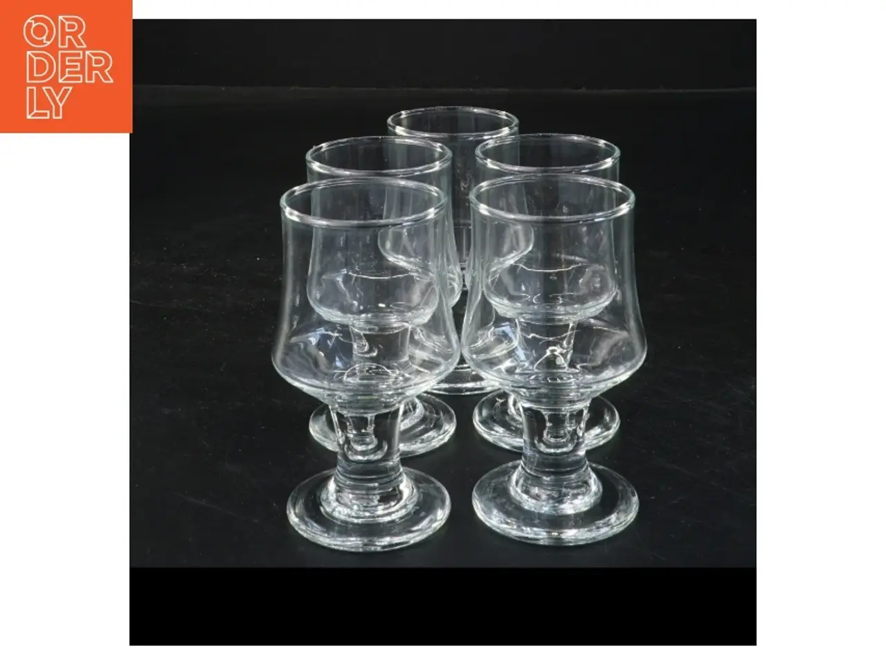 Billede 1 - Sæt med 5 glas (str. Ø 4,5x9 cm)