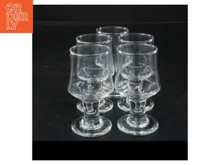 Sæt med 5 glas (str. Ø 4,5x9 cm)