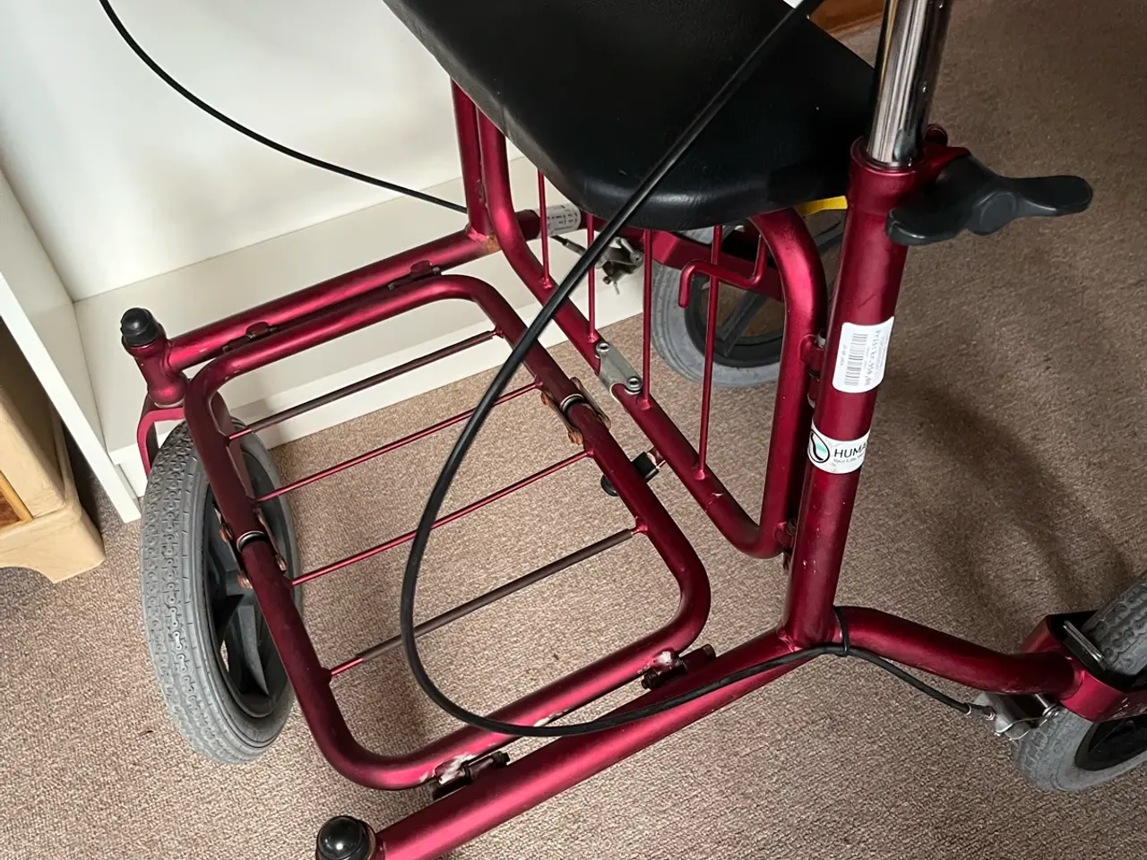Billede 1 - Rollator med luftgummihjul