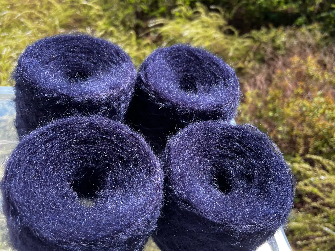 Billede 7 - Italiensk Mohair/Silke Garn 400g - Mørk Navyblå