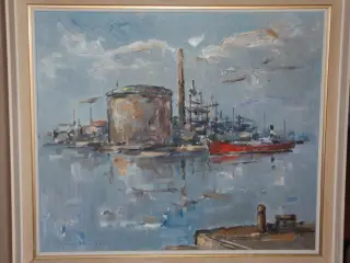 Evan Wulff (født 1911) Olie på lærred