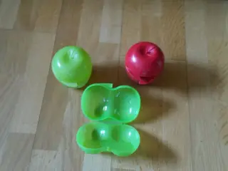 Tupperware æblebeholder og kiwibeholder