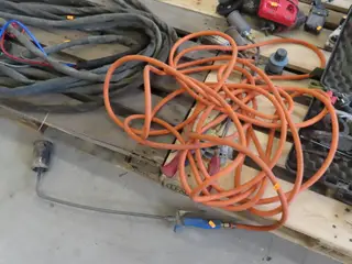 Gasslange samt 4stk. brændere