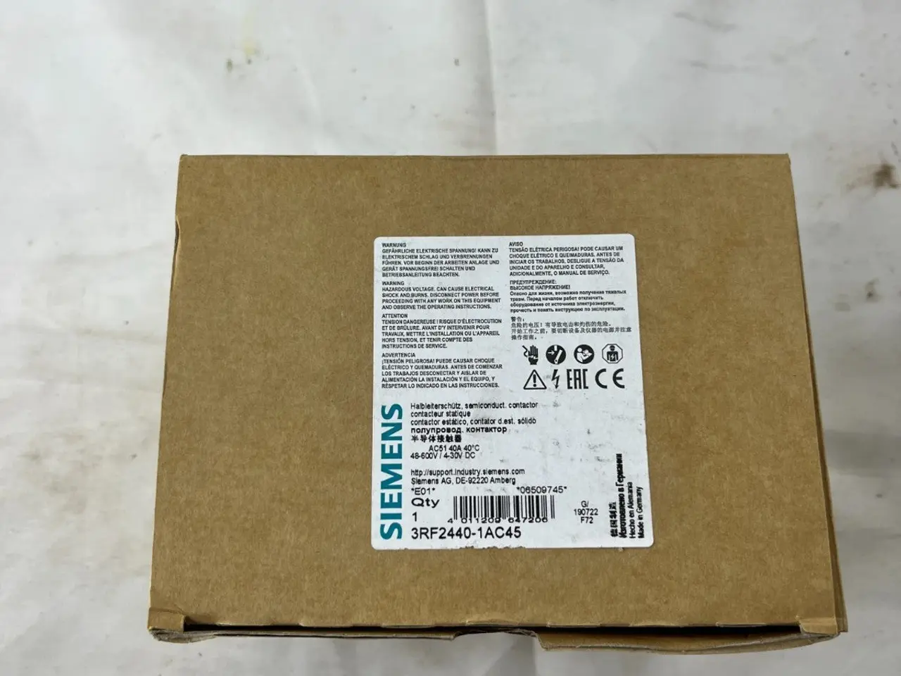 Billede 3 - Siemens 3RF2440-1AC45 Solid State kontaktor 40A
