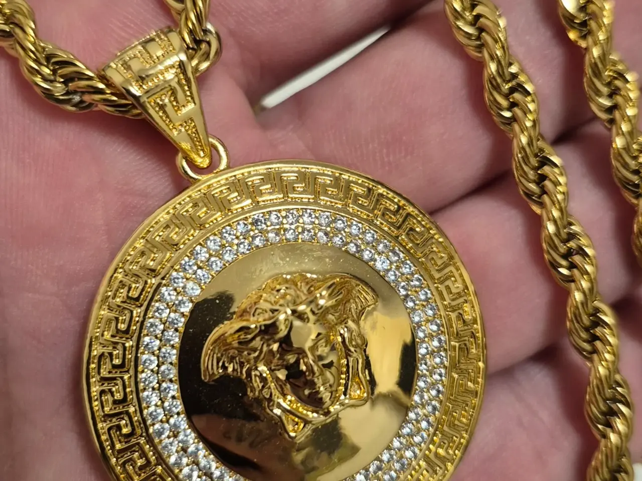 Billede 1 - Goldfilled versace halskæde