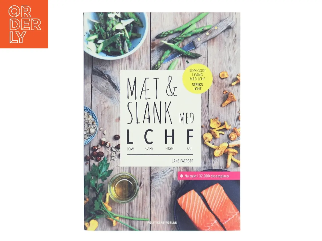 Billede 1 - Mæt & slank med LCHF af Jane Faerber (Bog)