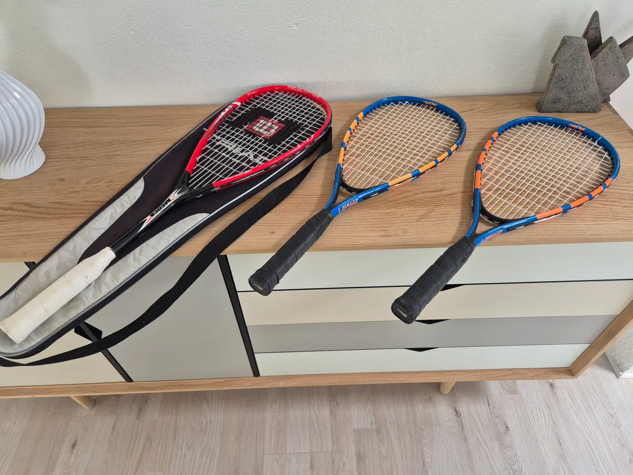 Billede 1 - 3 stk Squash Ketsjere, Prisen er for alle 3, Sælge