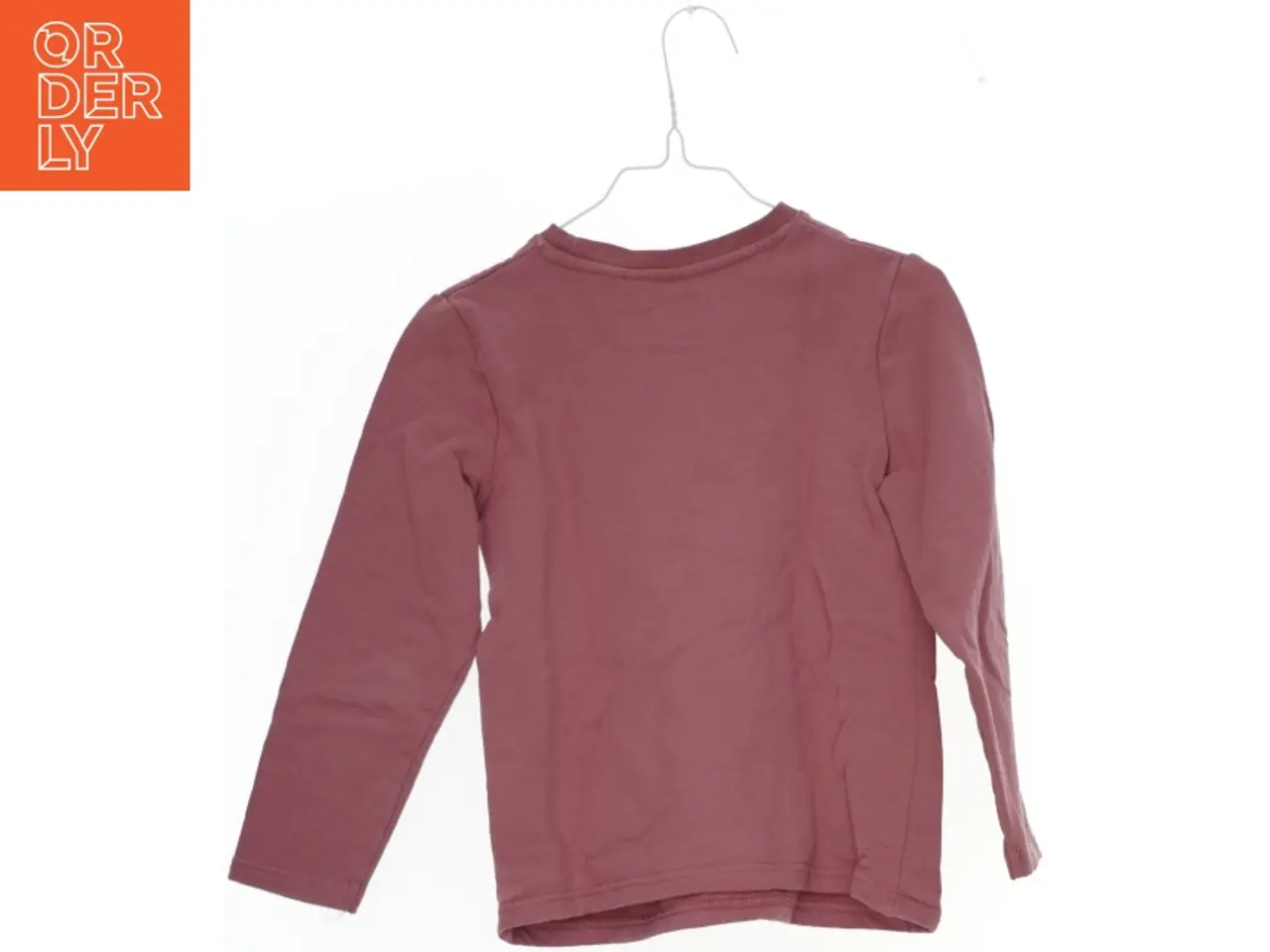 Billede 2 - Langærmet bluse med hjerteprint fra Lupilu (str. 122)