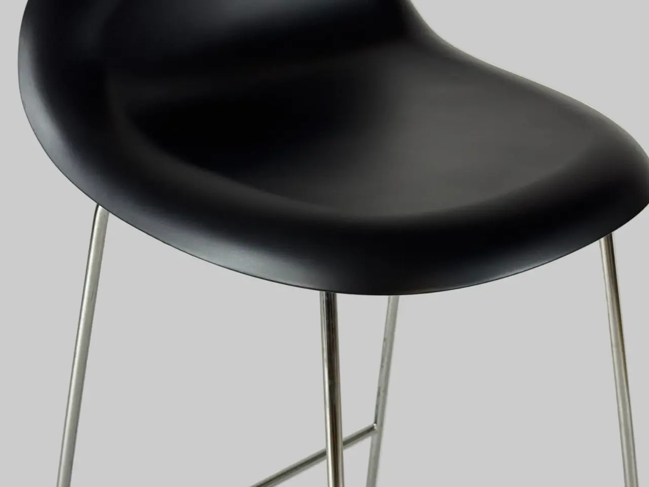 Billede 5 - GUBI 3D Bar Stool Barstol – Sort/Krom Stel SH 75 cm