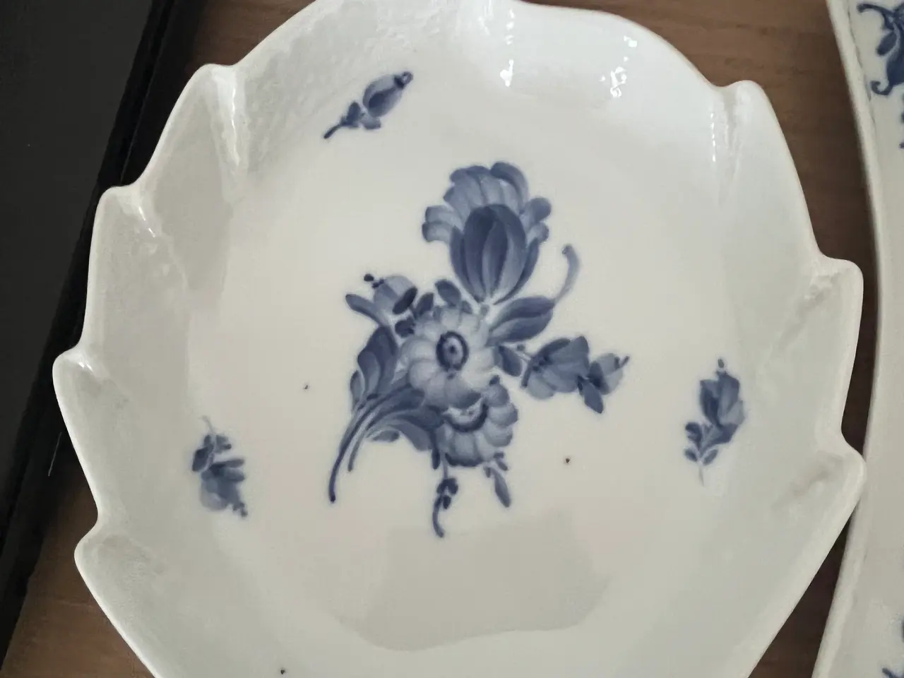 Billede 3 - Retro blå blomst