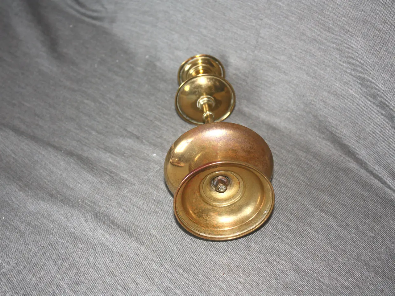 Billede 5 - Lysestage med patina højde 21 cm
