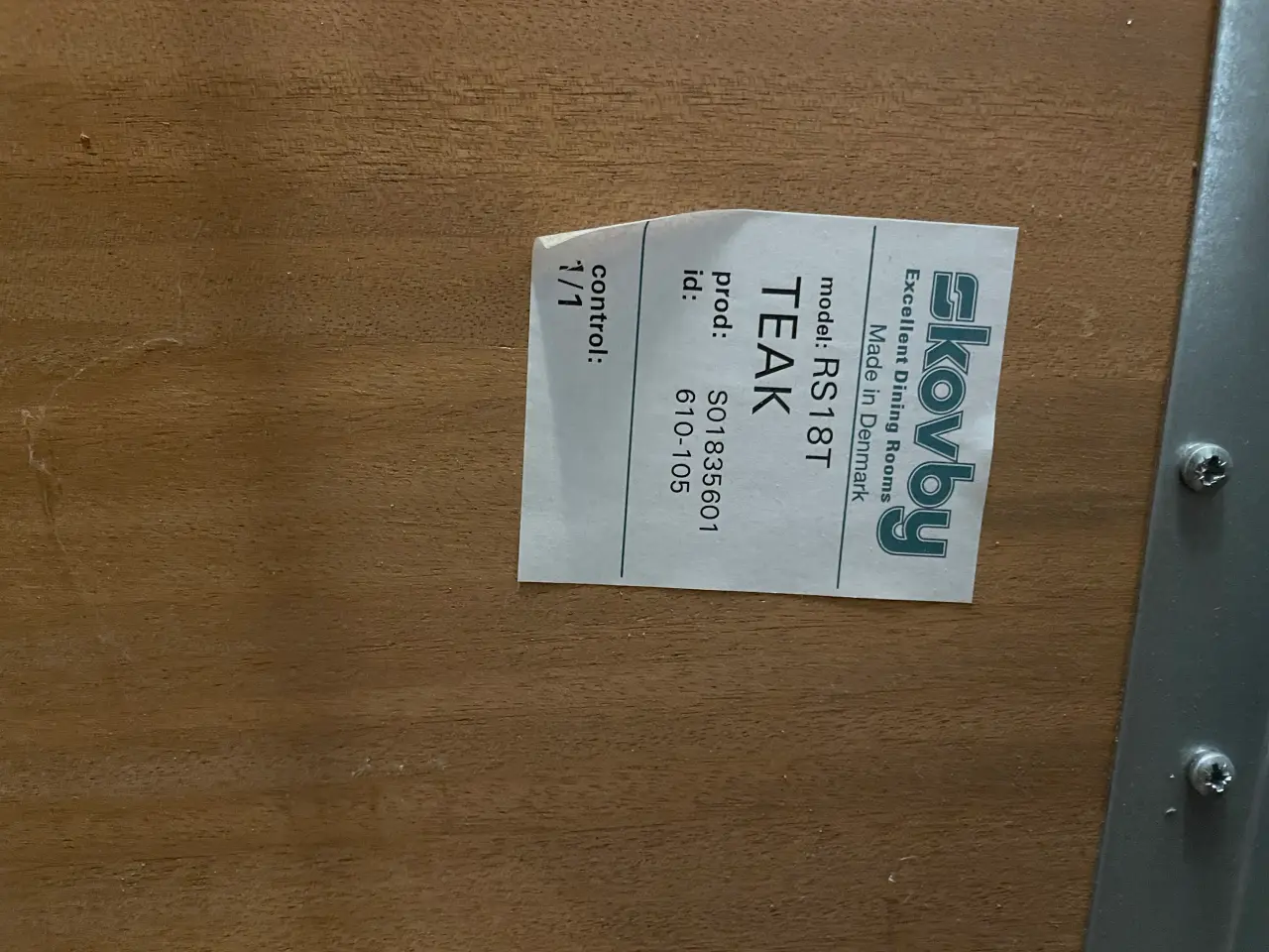 Billede 4 - Skovby Teak træ spisebord 