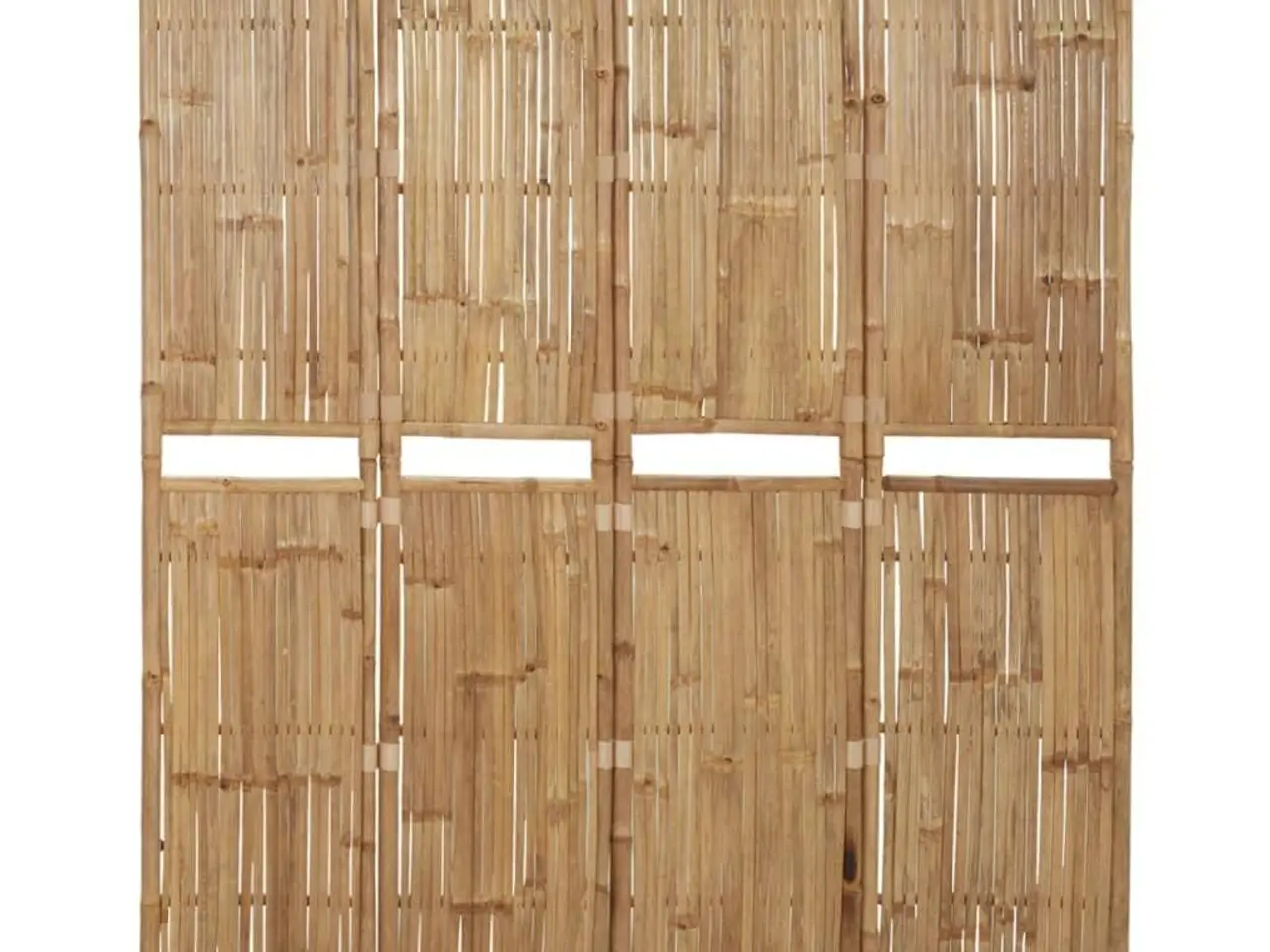 Billede 1 - 4-panels rumdeler i bambus - 160 × 180 cm foldeskærm