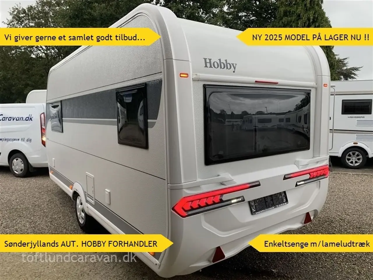 Billede 1 - 2025 - Hobby On Tour 460 DL Sønderjyllands aut. HOBBY forhandler. NY 2025 m/ENKELTSENGE m/lameludtræk. NU PÅ LAGER !