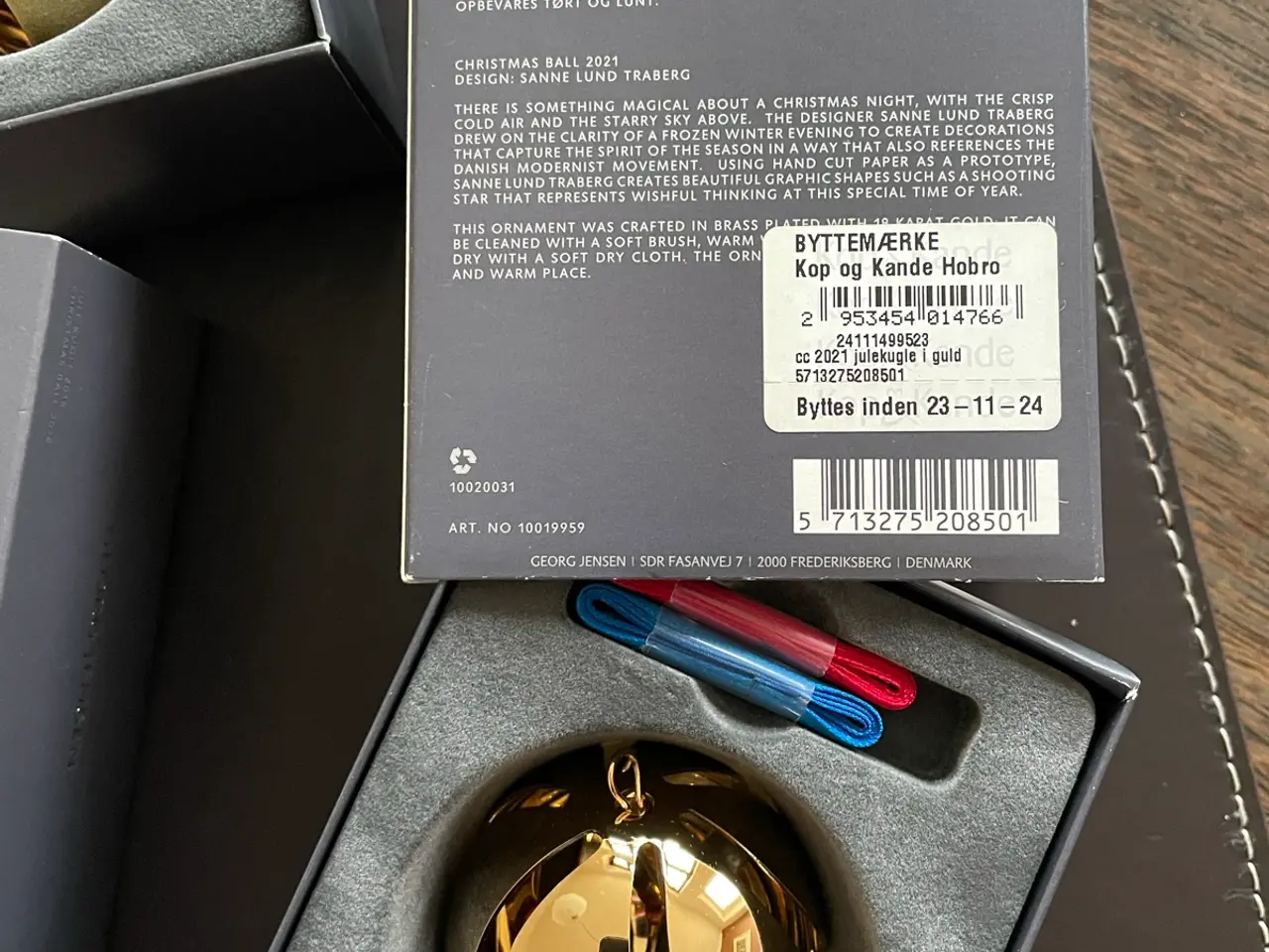 Billede 7 - Georg Jensen julekugler forgyldt, pris fra 