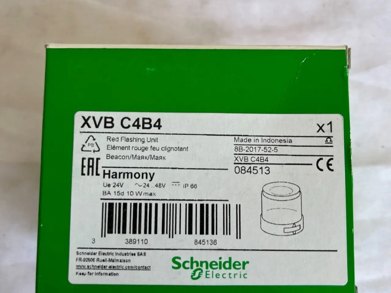 Billede 3 - Schneider Electric XVB C4B4 Harmony Red Flashing