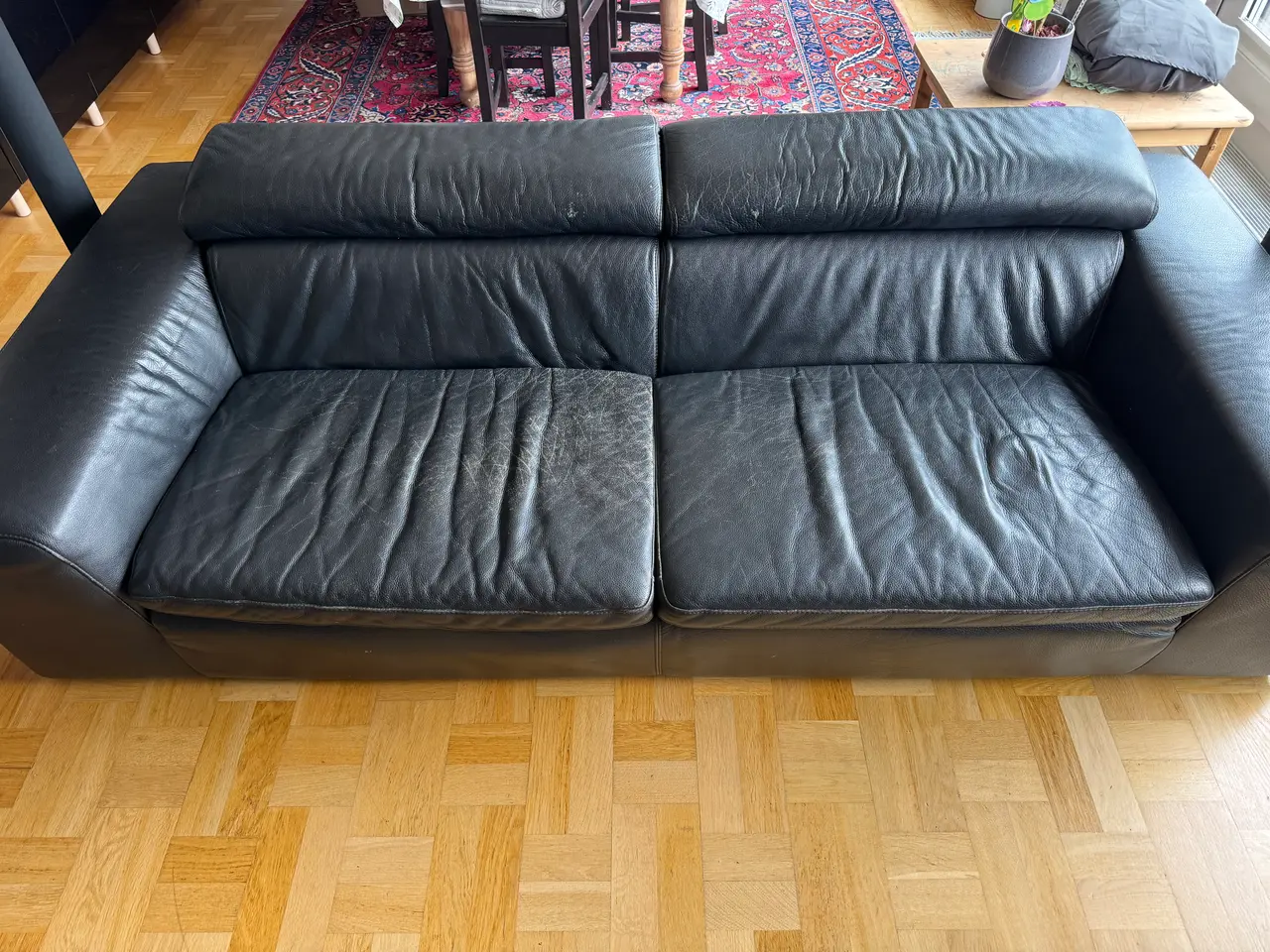 Billede 3 - læder sofa