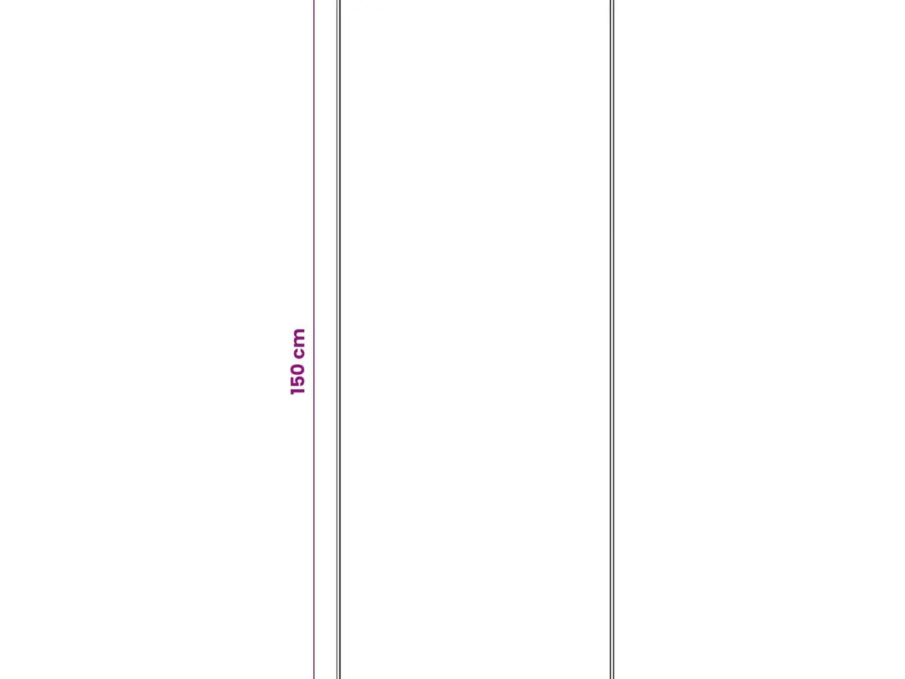 Billede 4 - Løbertæppe LESAKA sort og guld 50 x 150 cm