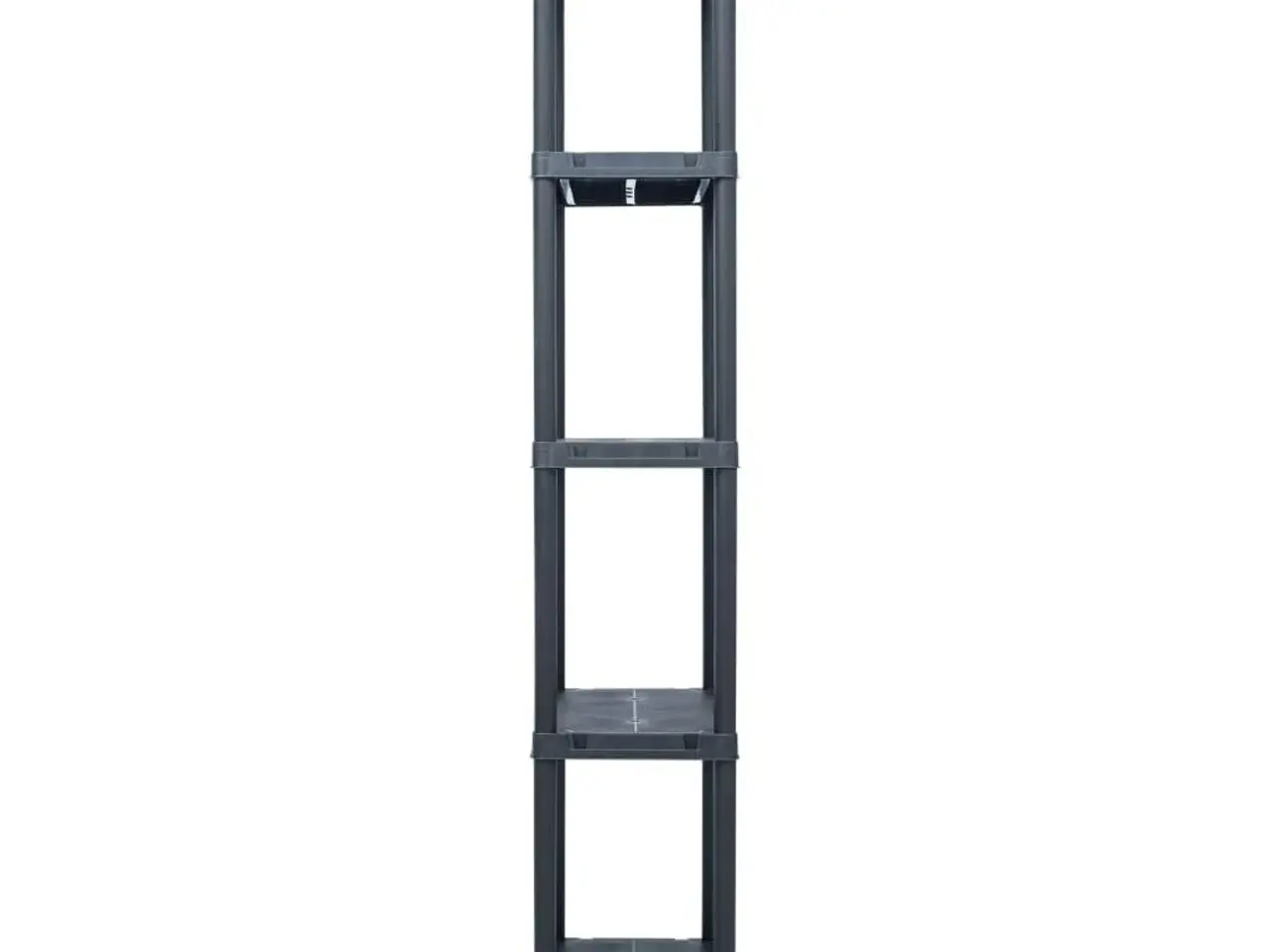 Billede 3 - Opbevaringsreol i plastik 60 x 30 x 180 cm - sort