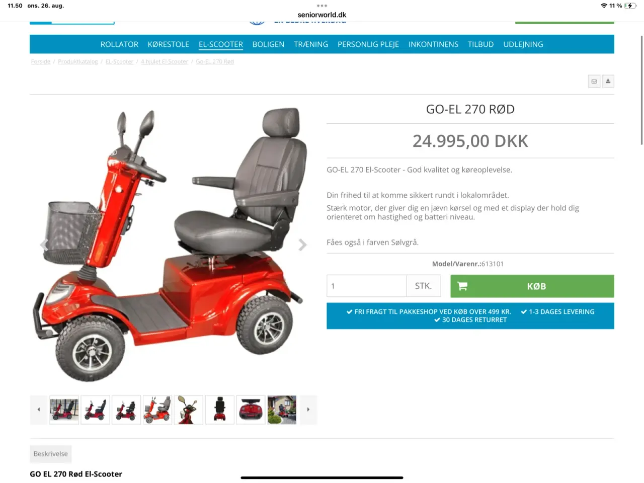 Billede 8 - GO -EL 270 Elscooter