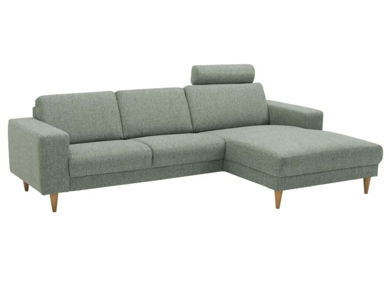 Billede 3 - Hjort Knudsen Hadsten chaiselong sofa højrevendt Grøn stof