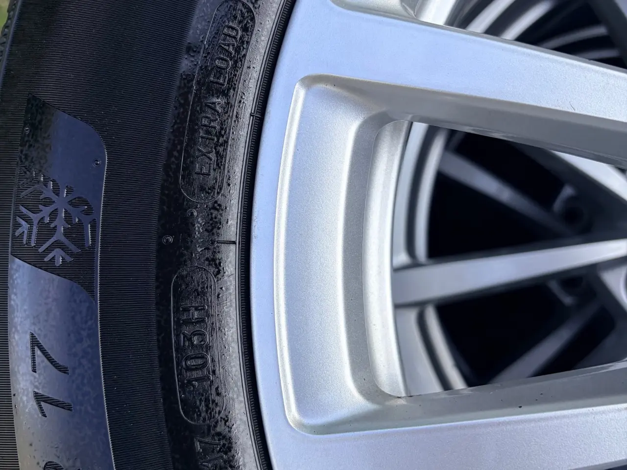 Billede 2 - Michelin A7 vinterdæk+originale Audi alufælge 17"