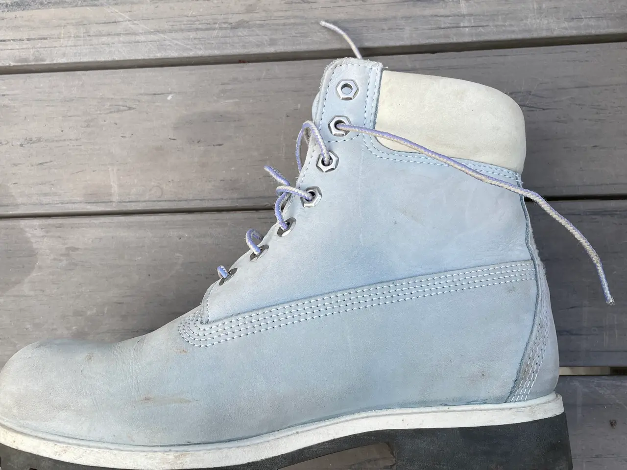 Billede 3 - Timberland støvler i lys blå