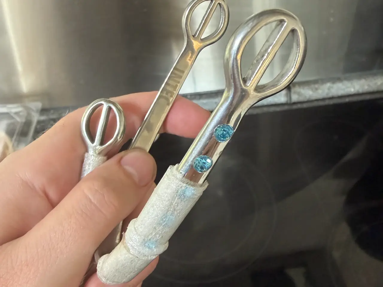 Billede 1 - Spore nye med blå sten og remme