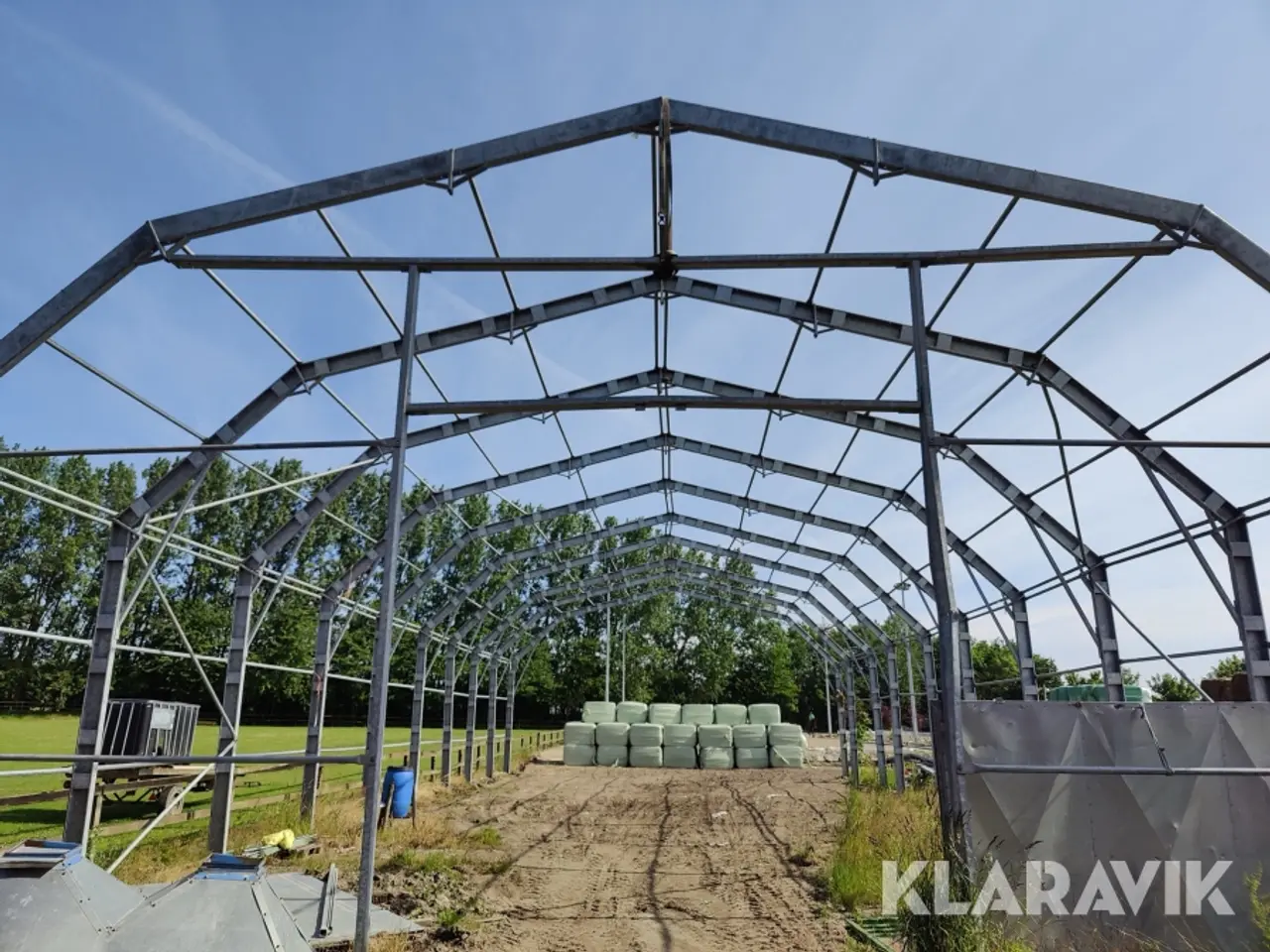 Billede 4 - Teltlade uden dug 36x12 Meter Nedtaget
