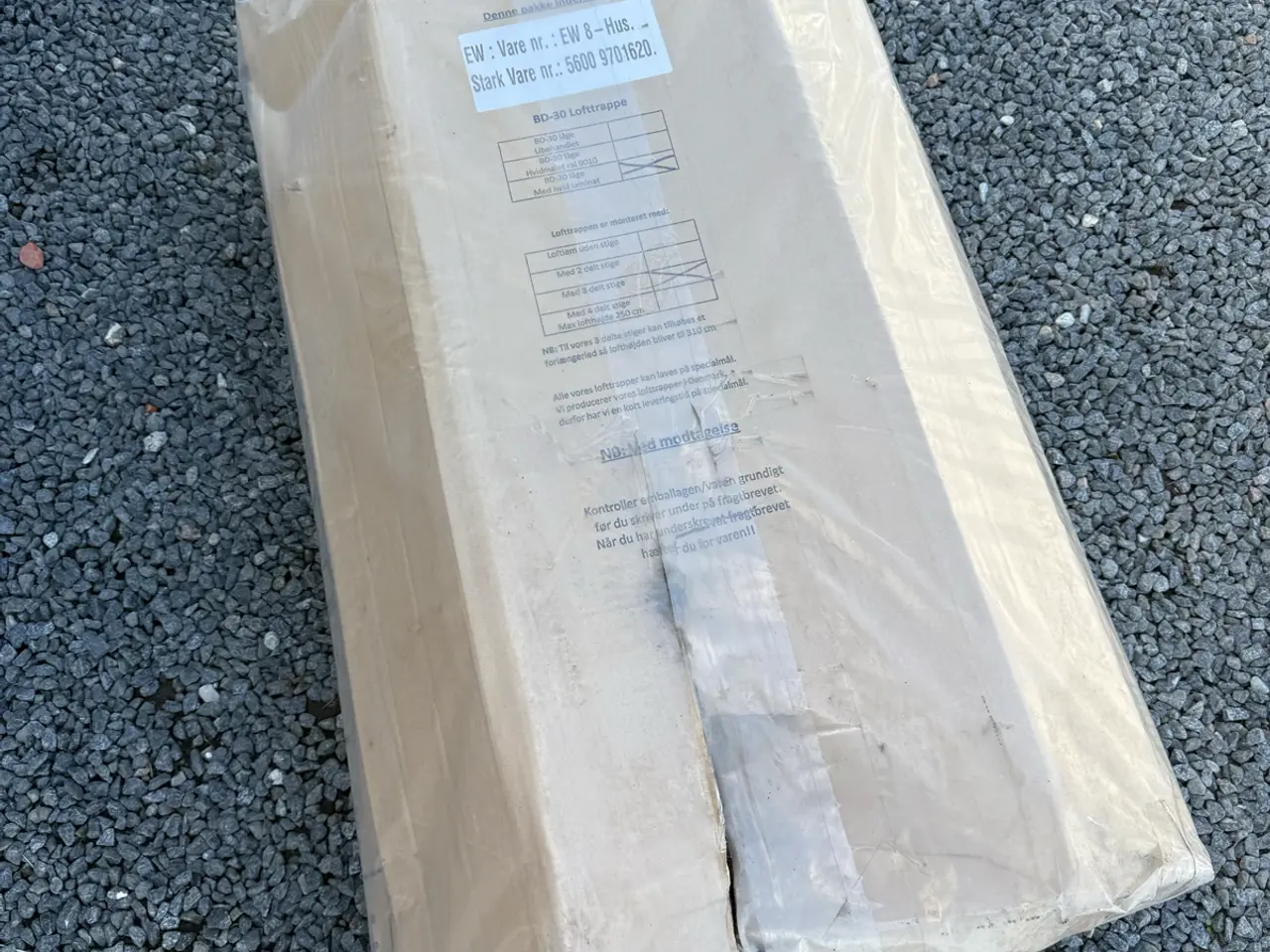 Billede 1 - EW BD-30 Lofttrappe – Ny/Ubrugt – Hvid laminatlåge