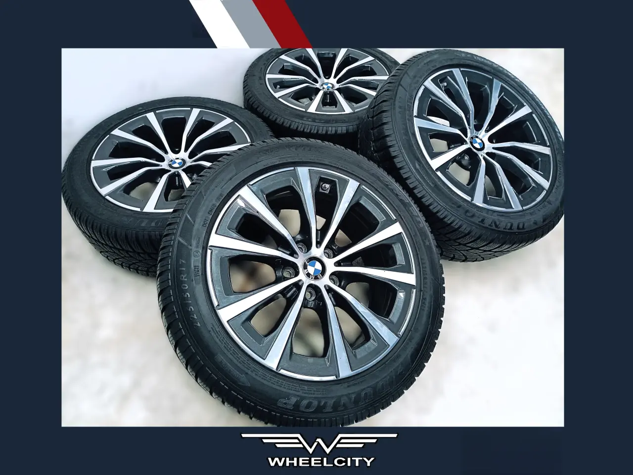 Billede 1 - 5x112 17" ET30 nav 66,6ø BMW vintersæt inkl.TPMS