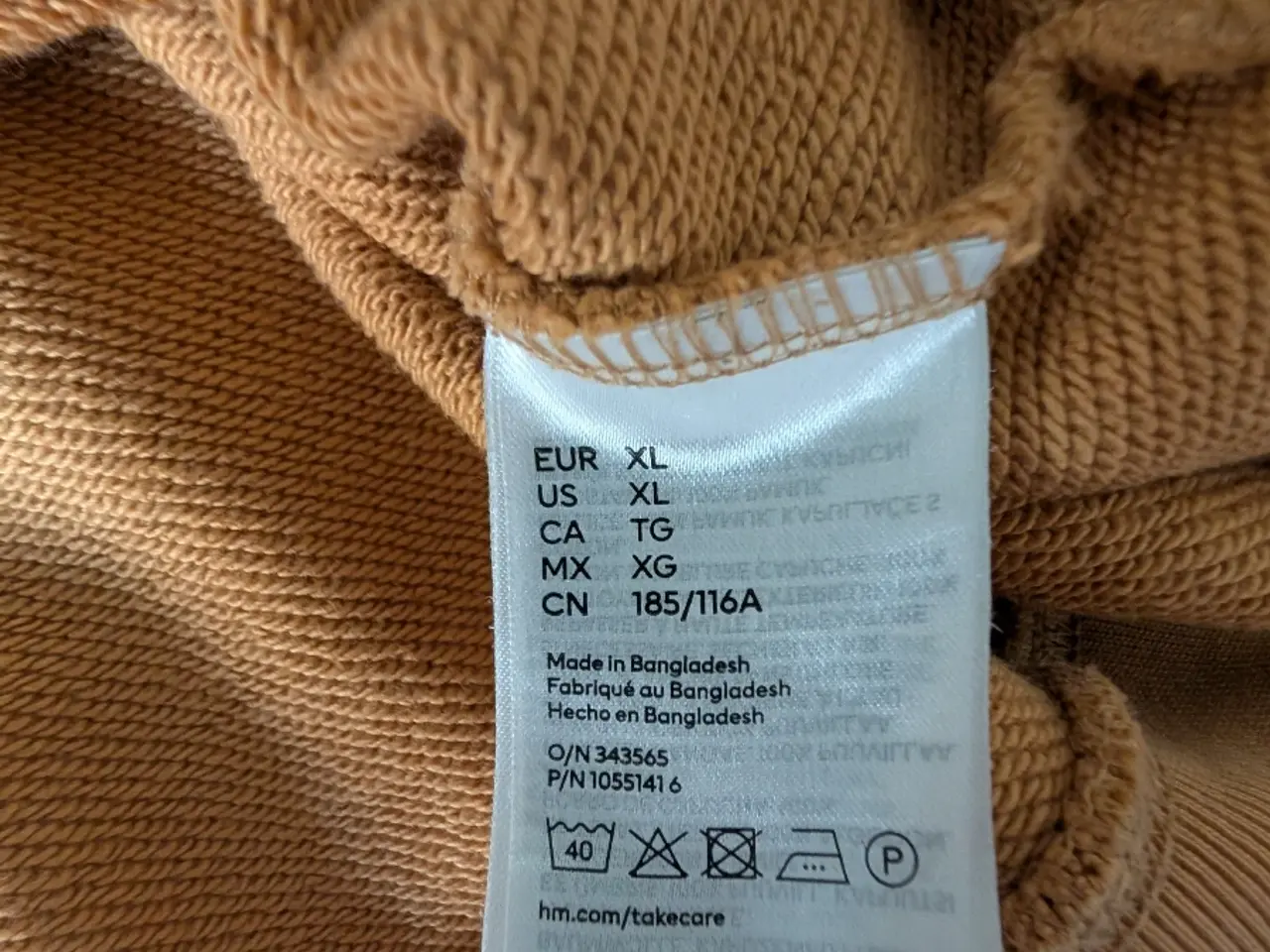 Billede 6 - H&M basics oversized sennepsgul / tan hættetrøje m