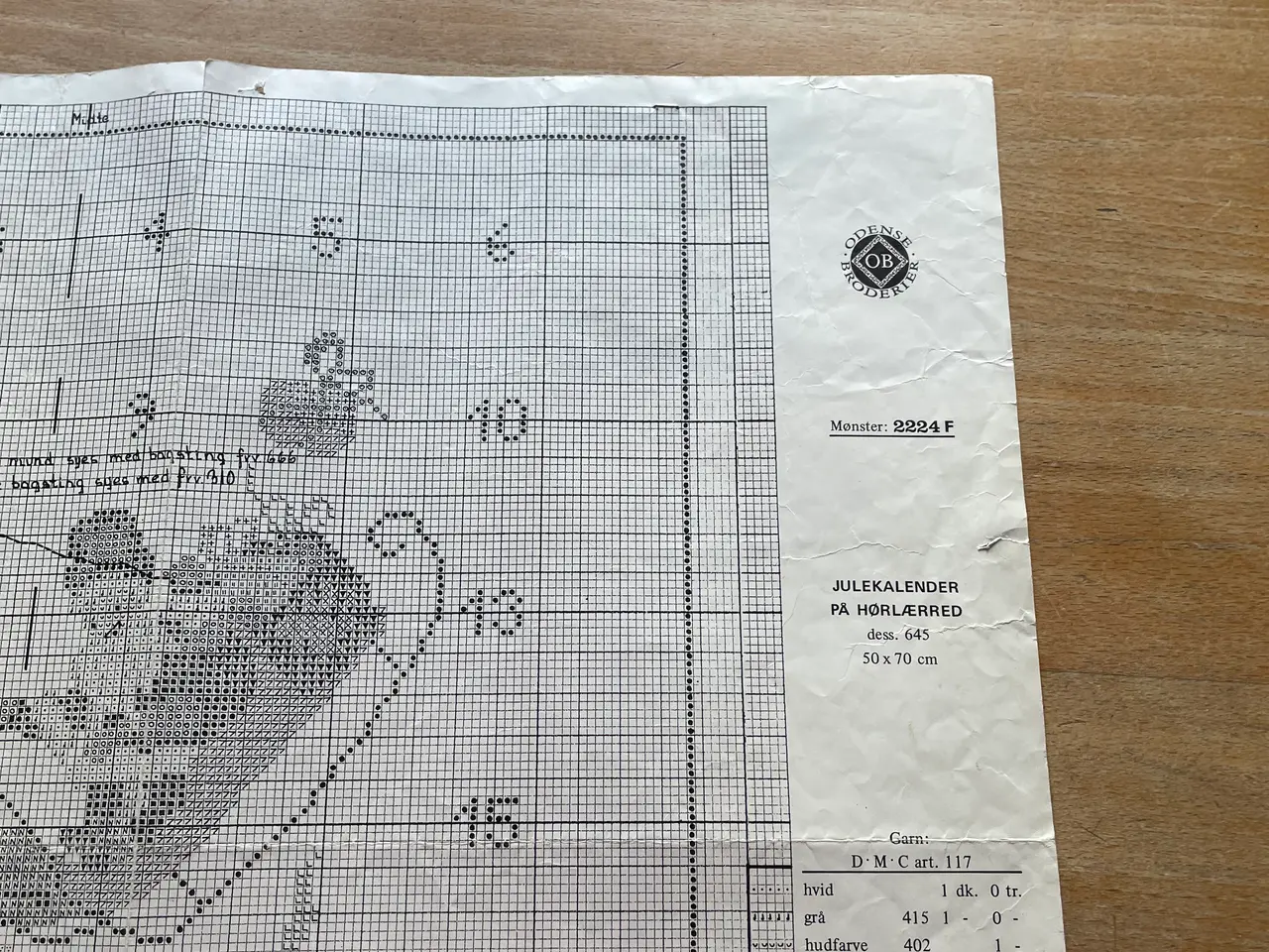 Billede 1 - Julekalender broderimønster