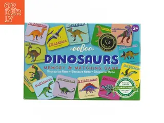 Dinosaur Memory Spil fra eeBoo (str. 15,5x10 cm)