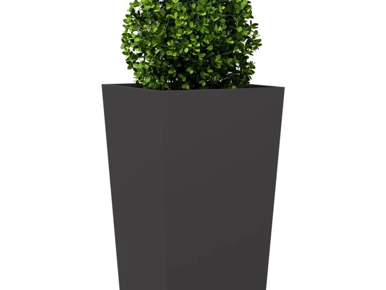 Billede 3 - Plantekrukke i stål 45 x 45 x 75 cm - sort