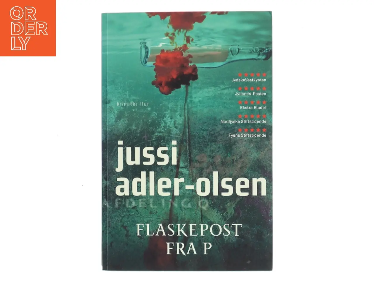 Billede 1 - Flaskepost fra P : krimithriller af Jussi Adler-Olsen (Bog)