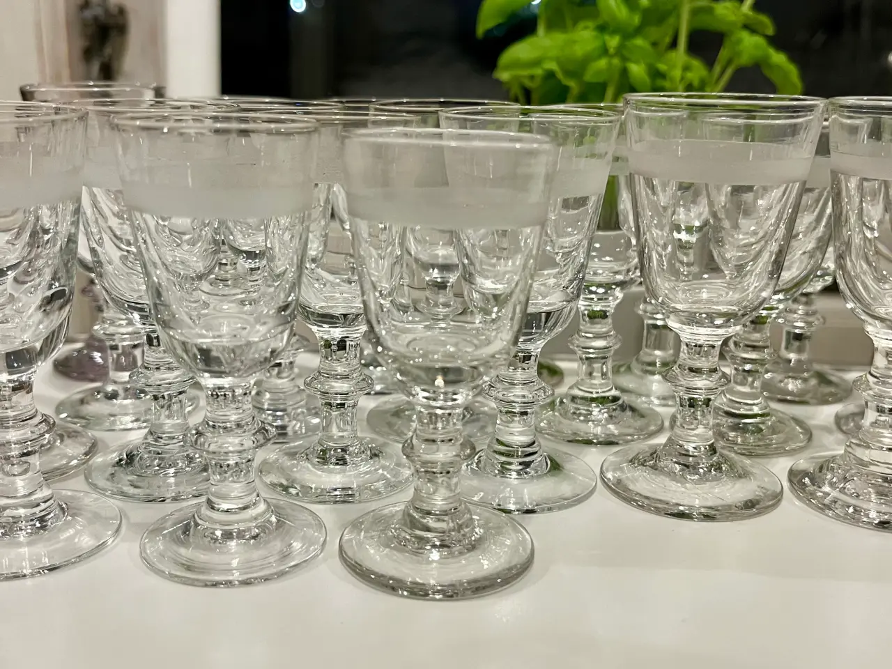 Billede 1 - Berlinois snapseglas med båndslib 22 stk.