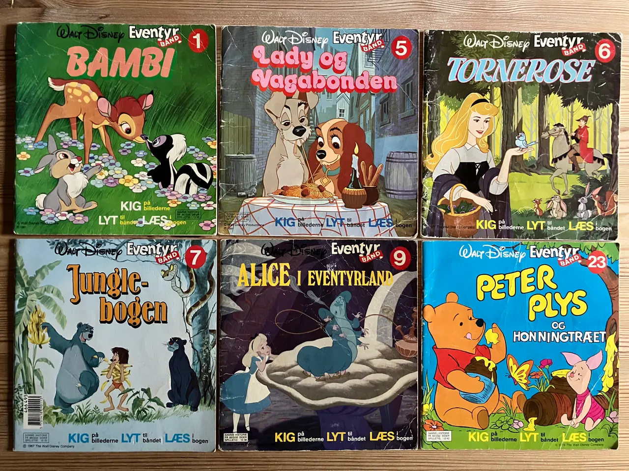 Billede 1 - Disney's Eventyr Bånd KIK LYT LÆS bøger