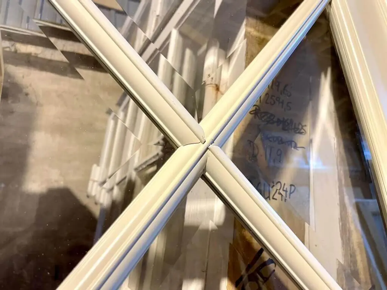 Billede 4 - Fin, nyere dobbeltdør m. facetslebne glas