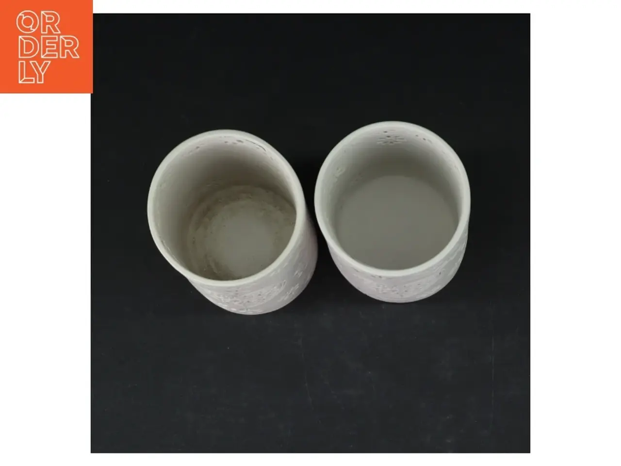Billede 2 - Dekorative keramikpotter med hjertemotiv (str. Ø. 7 cm. længde, 10 cm)